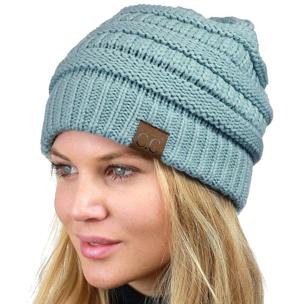 CC Winter Beanie Original Authentic Hat - Denim